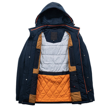 Detachable-Hooded Multi-Pockets Padded Jacket(Regular&Plus Size)